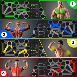 DESKA UCHWYT UCHWYTY DO POMPEK PUSH UP SKŁADANA XXL