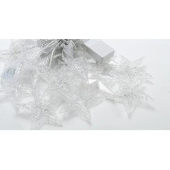 Lampki Choinkowe Kurtyna Girlanda LED Gwiazdki Zimne136 punktów