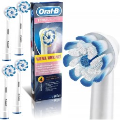 Szczoteczki Końcówki ORAL-B Sensitive Ultra Thin Oryginalna 4szt