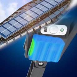 Lampa LED Uliczna Solarna Czujnik Ruchu Zmierzchu 180W + PILOT