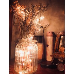 Lampki Choinkowe Świecący Drucik 20 LED ciepły biały