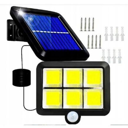 Mocna Lampa Solarna Uliczna Latarnia Halogen LED COB 120