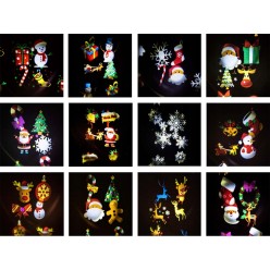 Projektor LED Na Dom świąteczny 12 slajdów motyw Boże Narodzenie