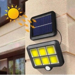 Mocna Lampa Solarna Uliczna Latarnia Halogen LED COB 120