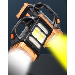 Latarka Lampa Solarna Szperacz LED COB  2 Rodzaje Światła 25W