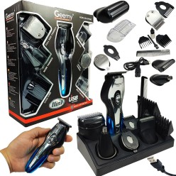 Maszynka Trymer do Strzyżenia Włosów Brody Nosa 11 Nakładek