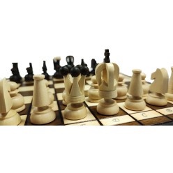 2w1 Drewniane Szachy Warcaby Wersja Premium Drewniany Kufer