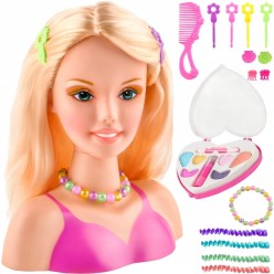 Głowa Do Stylizacji Makijażu Czesania Zestaw z Akcesoriami