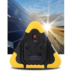 Ostrzegawczy Trójkąt Samochodowy Drogowy z PowerBank i Latarką