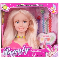 Głowa Do Stylizacji Makijażu Czesania Zestaw z Akcesoriami