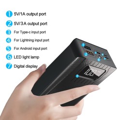 Powerbank 60000 mAh Rozmiar XXL Wbudowana Latarka