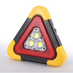 Ostrzegawczy Trójkąt Samochodowy Drogowy z PowerBank i Latarką