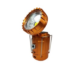 Lampa Solarna LED COB Szperacz Powerbank 27 cm 230V USB 3xAA