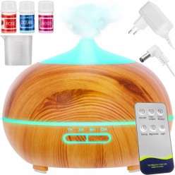 Nawilżacz Powietrza Dyfuzor Zapachowy Aromaterapia - 400ml z olejkami