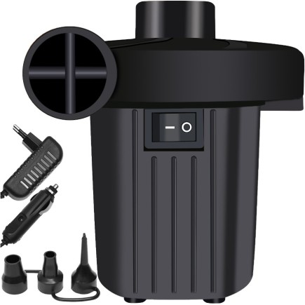 Pompka Do Materaca Elektryczna Samochodowa 12V 230V Końcówki