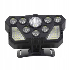 Latarka Czołówka 20 LED COB USB 4 Tryby Taktyczna