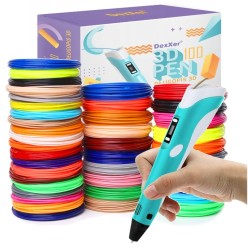 Długopis Drukarka 3D + 100m Filamentów - Niebieski