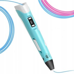 Długopis Drukarka 3D + 100m Filamentów - Niebieski