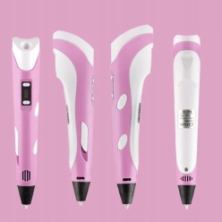 Długopis Drukarka 3D + 120m Filamentów - Różowy