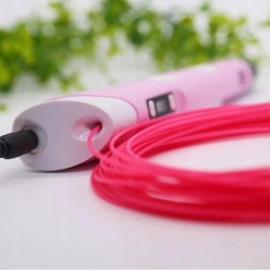 Długopis Drukarka 3D + 120m Filamentów - Różowy