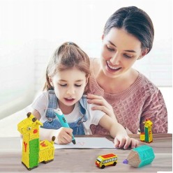 Długopis Drukarka 3D + 100m Filamentów - Niebieski