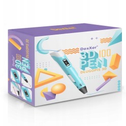 Długopis Drukarka 3D + 100m Filamentów - Niebieski