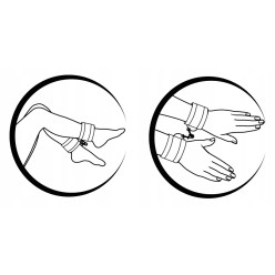 SEX Kajdanki Zestaw Kajdanek Pasy Do Łóżka Premium