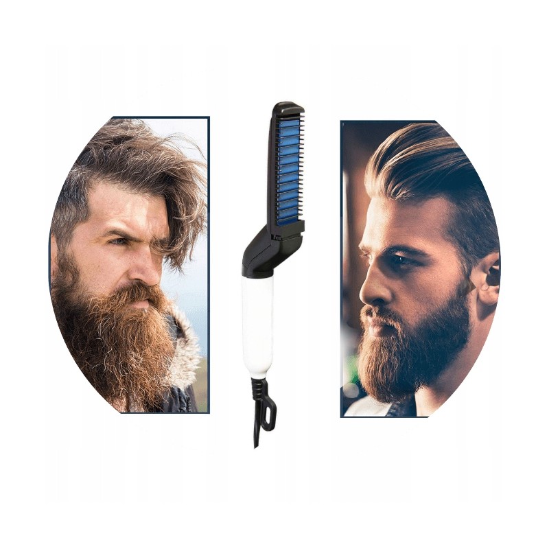 PROSTOWNICA GRZEBIEŃ DLA MĘŻCZYZN do włosów brody