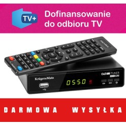 Tuner DVBT2 HEVC KM0550 Kruger&Matz dekoder cyfrowy