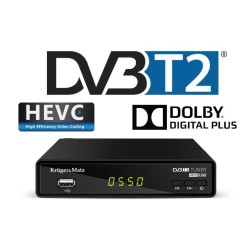 Tuner DVBT2 HEVC KM0550 Kruger&Matz dekoder cyfrowy