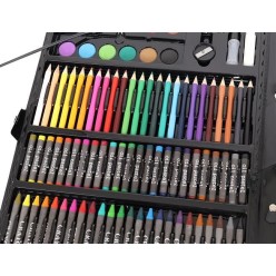 Zestaw do malowania w walizce 168 szt czarny