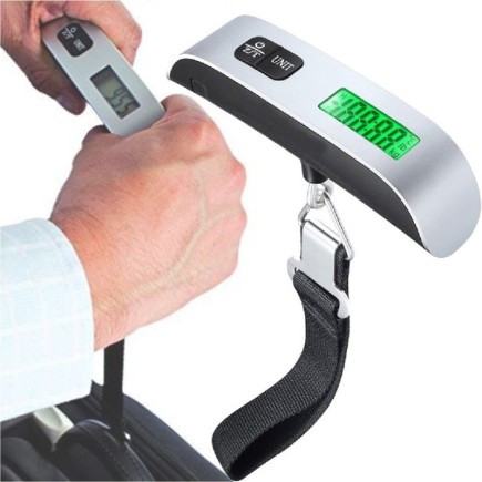 Waga Bagażowa Poręczna z Podświetleniem LCD Termometr 2w1