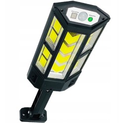Lampa Uliczna z Pilotem Solarna LED COB Czujnik Ruchu i Zmierzchu