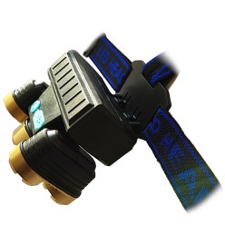 Latarka Czołówka Czołowa Monterska 5XLED CREE USB Wbud. Akumulator