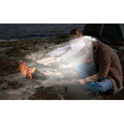 Latarka Czołowa Opaska COB Sensor Ruchu Elastyczna