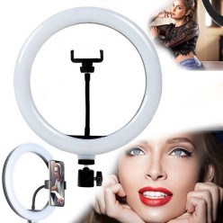 Lampa Pierścieniowa Ring LED 30cm 230V  2 Barwy Zółta/Biała 30W