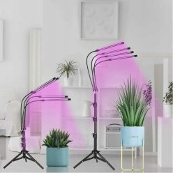 4x Lampa LED Do Uprawy Roślin Zestaw Statyw 150cm Timer