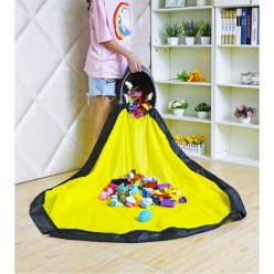 Kosz na Klocki Lego Zabawki Organizer Pojemnik + Mata Worek