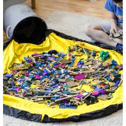 Kosz na Klocki Lego Zabawki Organizer Pojemnik + Mata Worek