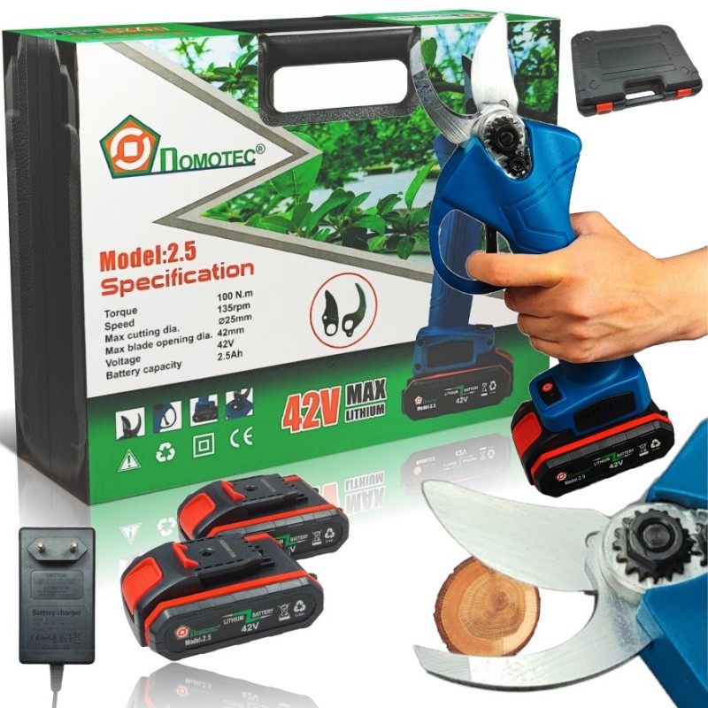 Sekator Akumulatorowy 42V 2x Elektryczne Nożyce Ultra Mocny