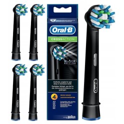 BOX SZCZOTECZKI KOŃCÓWKI ORAL-B CROSSACTION BLACK paczka 4szt