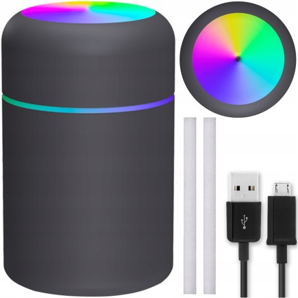 NAWILŻACZ POWIETRZA DYFUZOR ZAPACHOWY LAMPKA LED