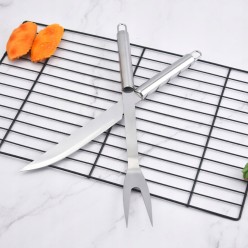 ZESTAW AKCESORIA PRZYBORY DO GRILLA W ETUI PRO 5w1