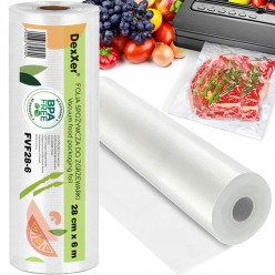 FOLIA ZGRZEWAREK PRÓŻNIOWYCH RĘKAW 28cm ROLKA 6m