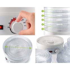 Suszarka Do Grzybów Owoców Warzyw 5 Rzędowa 500W