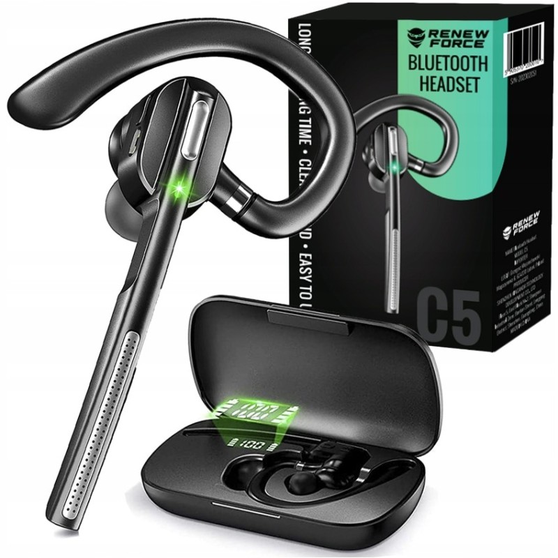 Słuchawka Bluetooth Powerbank Zestaw Słuchawkowy Business