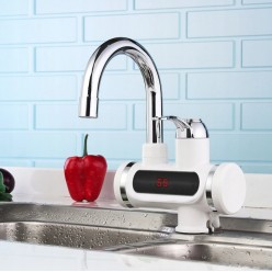 Elektryczny Podgrzewacz Wody z Wyświetlaczem Do Umywalki Zlewu 230V Kran