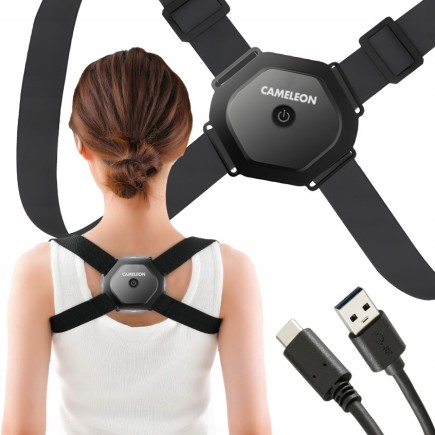 Elektroniczny Wibrujący Korektor Wad Postawy Ortopedyczny z Czujnikiem