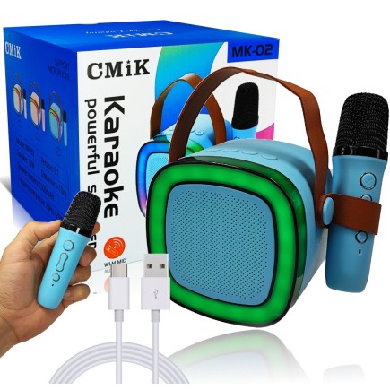 Bluetooth Głośnik Karaoke z Mikrofonem 10 Funkcji Modulacji