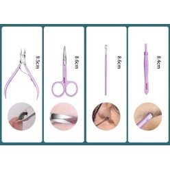 Zestaw Do Manicure i Pedicure 16 szt Na Prezent